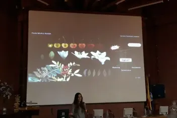 Paula giving her talk
